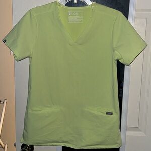 Figs Casma Sea Mist Scrub Top - Small - NEVER WORN